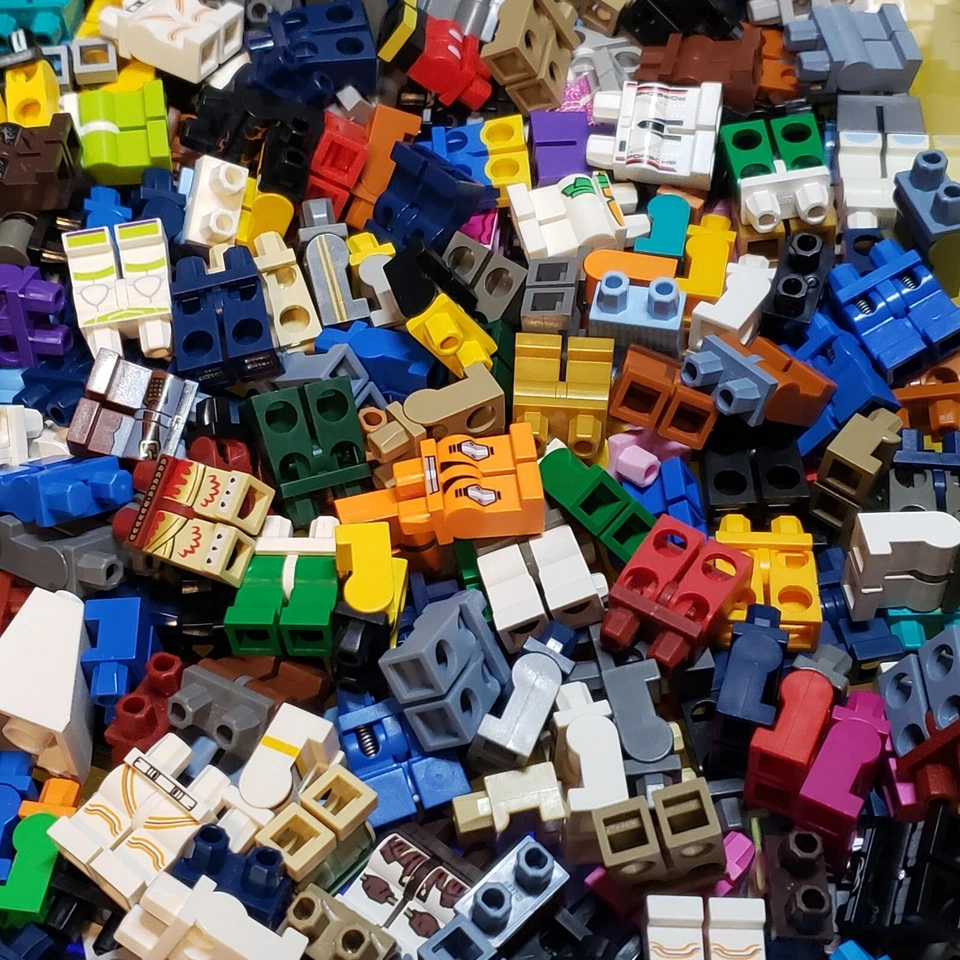 Lego Minifigure Parts Bulk Lot YOU CHOOSE! Heads Torsos Legs Hair Hats CITY - Image 4 of 4