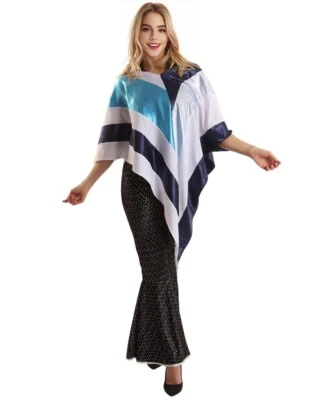 Déguisement poncho disco années 70 - Tenue rétro inspirée ABBA pour disco et Halloween - Photo 1/4