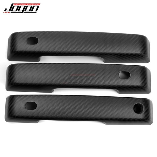 Matte Carbon Exterior Door Handle Trim For Ford Bronco 2021-2024 Raptor Two Door - Picture 11 of 13