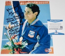 GREG LOUGANIS AUTOGRAPHED 8X10 COLOR PHOTO (OLYMPIC GOLD MEDALIST) - BECKETT COA