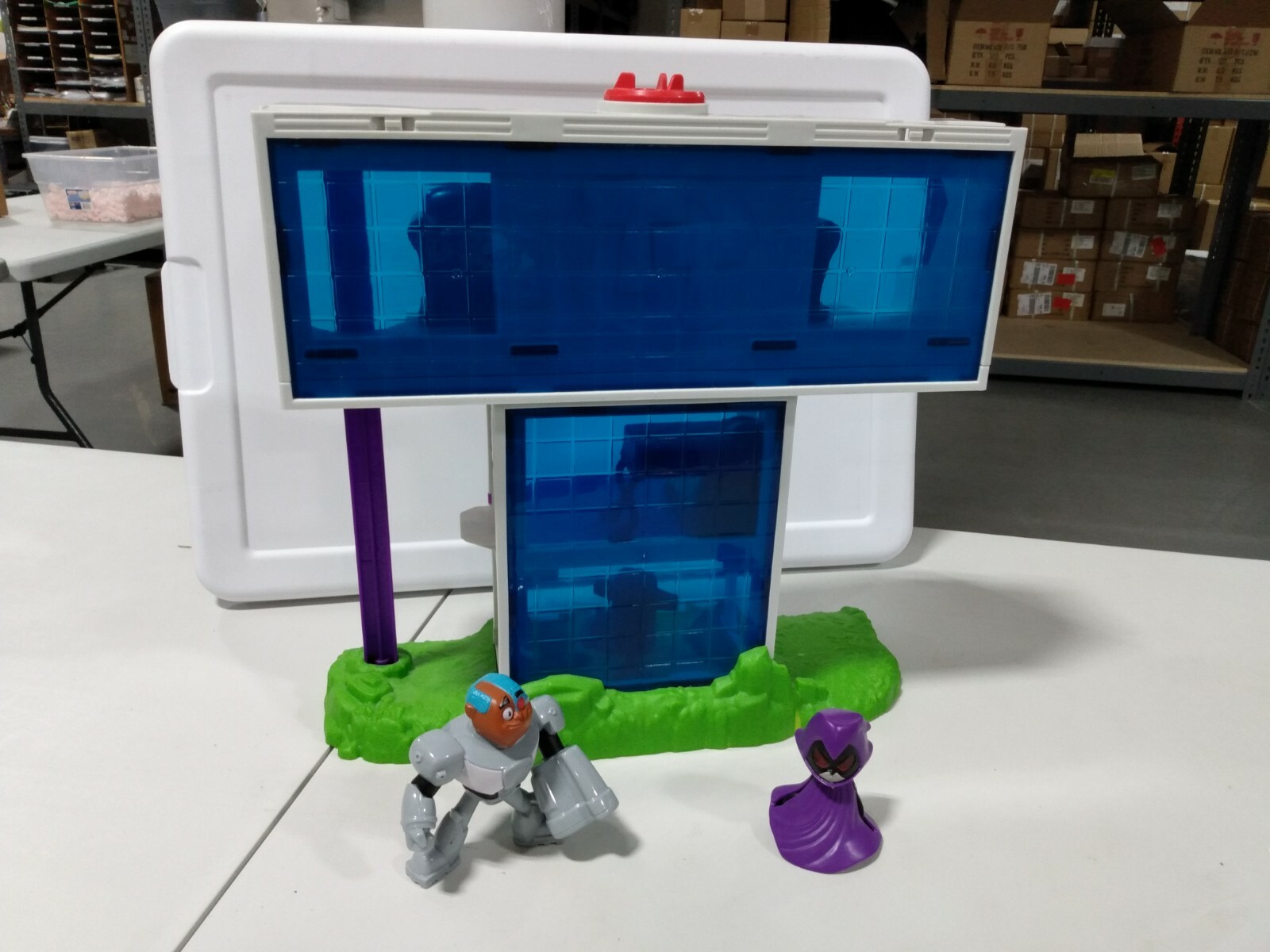 Rare Fisher Price Imaginext Teen Titans Go Tower Playhouse playset with figures eBay