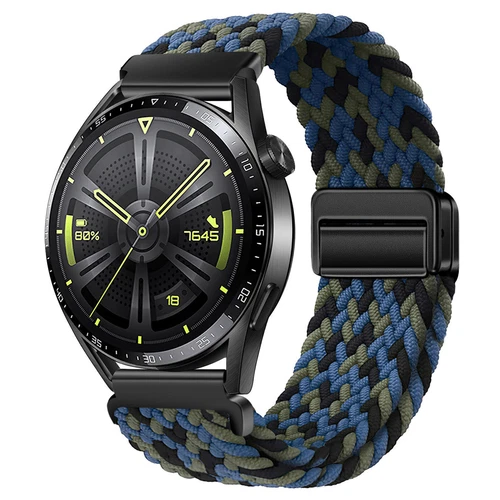 Correa de reloj de pulsera magnética de nailon trenzado de 18 mm 20 mm 22 mm correa de liberación rápida - Imagen 39 de 169