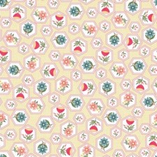 Vintage Flora By KimberBell For Maywood Studio-Yellow Honeycomb Floral 10332-S