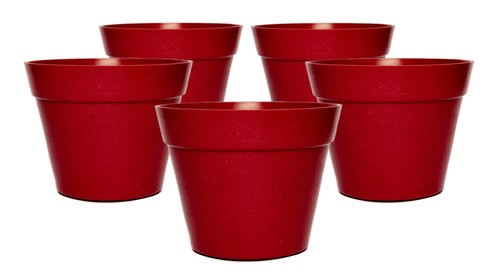 5x Eco-Friendly Recycled Red Garden Plant Pots Seedlings Gardening Propagator - Picture 2 of 3