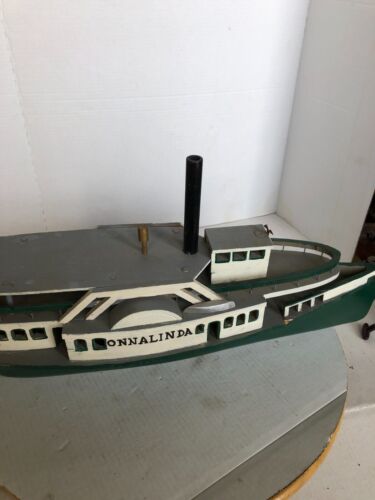 Vintage ONNalinda Wooden Model boat 24" long in great condition - Picture 4 of 19