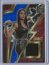 2023 Panini Select WWE Cora Jade Sparks Patch Blue Prizm 20/49 #SP-CJD NXT