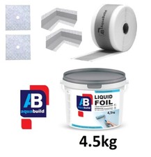 Waterproof Tanking Kit Shower Bathroom Sealing Set 4.5kg Liquid Foil Membrane