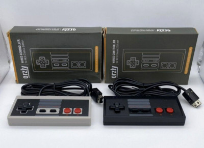2 Orzly  Wired Controller für NES Classic mit OVP / in Grau und Schwarz