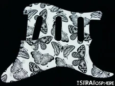 *NEW Stratocaster PICKGUARD for Fender Strat Standard 11 Hole Butterfly Print