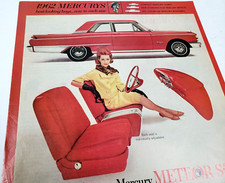 Lincoln Mercury Meteor S33 Car Vtg 1962 Ad Magazine Print Ford Auto