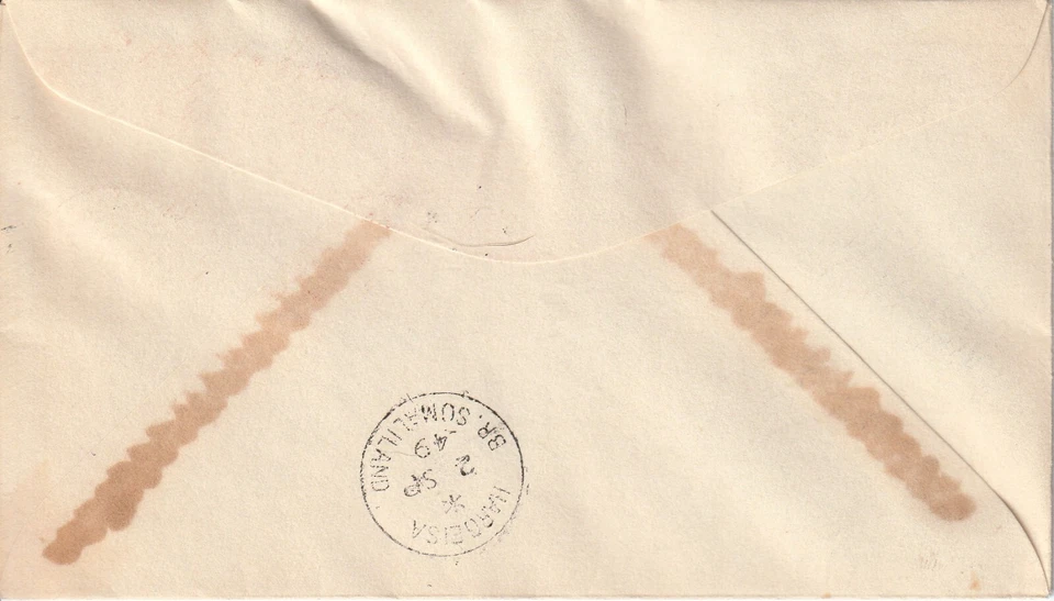 1948 SOMALILAND FDC COMM KING GEORGE VI QUEEN ELIZABETH SILVER ANNIVERSARY - Image 2 of 2