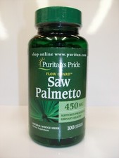 Saw Palmetto 450 mg 100 Capsules Supports Prostate  Urinary Health