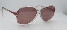 Vintage Art Craft 14083 Brown Translucent Oval Sunglasses Italy FRAMES ONLY