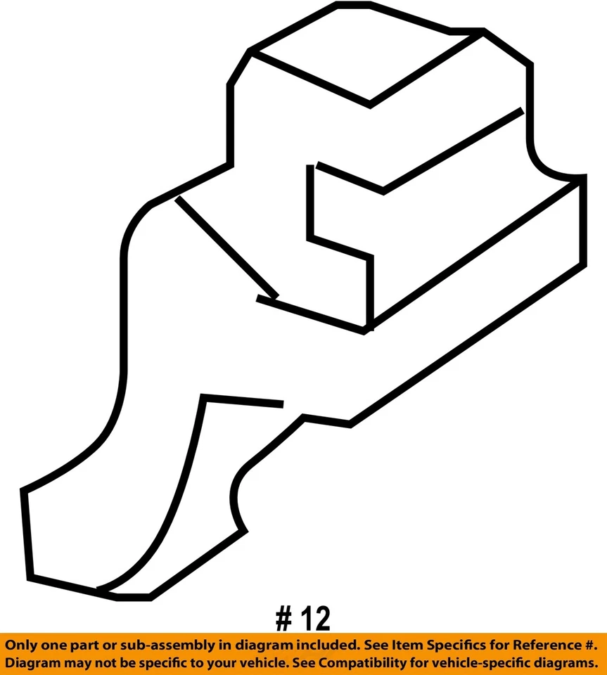 Abrazadera de clip de soporte de varilla de utilería GM OEM 21097292 Foto 2 de 2