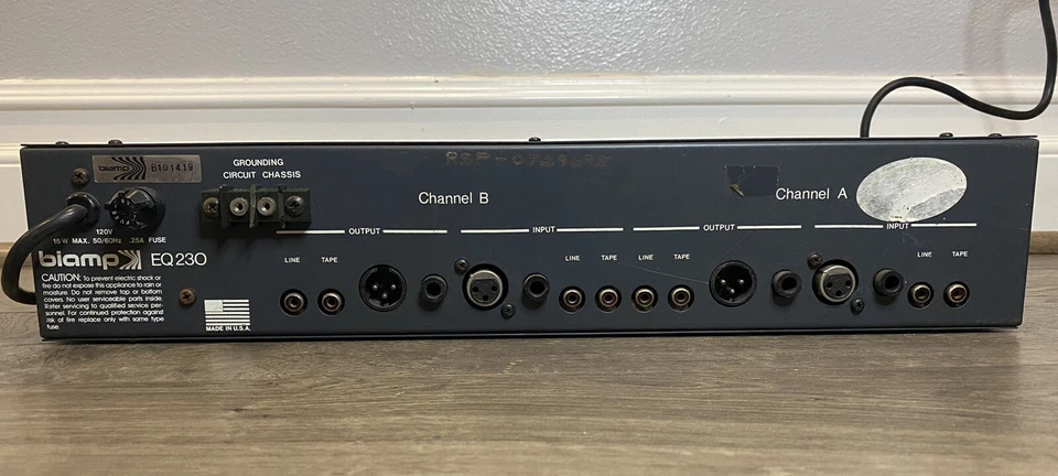 Biamp EQ230 Graphic Equalizer EQ 230  - Image 4 of 4
