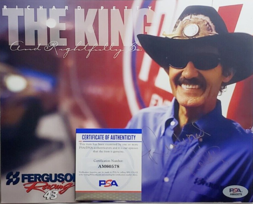 Richard Petty Signed 8x10 Photo Nascar Photograph Autograph Auto PSA/DNA GOAT C
