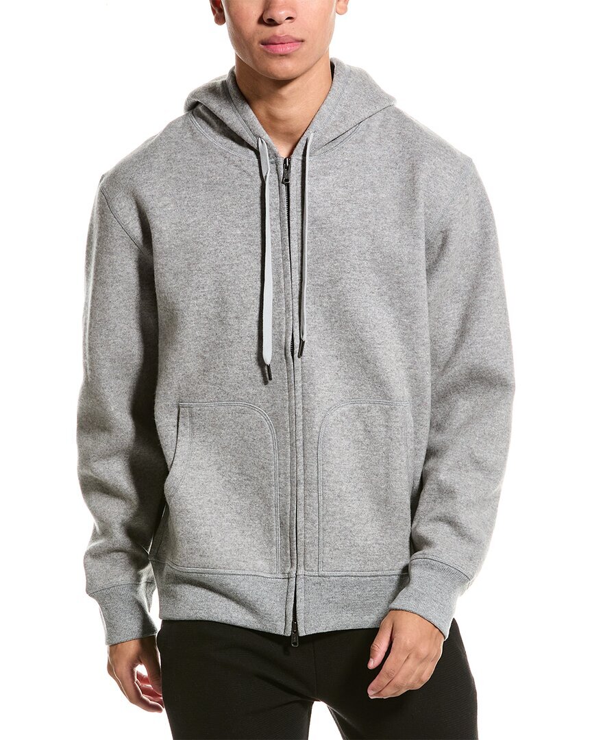 Мужская толстовка из кашемировой смеси Todd Snyder на молнии серого цвета Xs