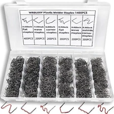 1400/2000 Plastic Welding Staples Kit Welder 6 Different Shapes Stainless Steel