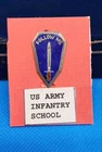 GENUINE US Army Regiment Infantry School crest beret badge DUI WW2 pin back
