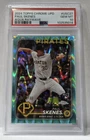 Paul Skenes 2024 Topps Chrome Update Aqua RayWave 025/199 RC PSA 10 Pirates