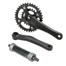crankset + movement fat bike 2x10v 36/22t frame pin 175mm black MV-TEK bike