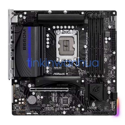 For ASRock B660M PG Riptide LGA1700 DDR4 3×M.2 4×SATAIII Micro ATX Motherboard #
