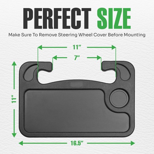Steering Wheel Tray for Eating, Laptop Desk, Car Accessories, Road Trip Essen... - Picture 7 of 7