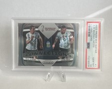 2022 Panini Prizm World Cup Qatar - Connections Lionel Messi, Angel Di Maria #1