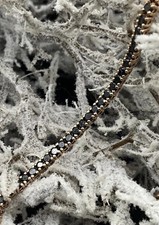 18K New  Rose Gold Genuine Black Diamond Tennis Bracelet 2.40 Carats Appraisal