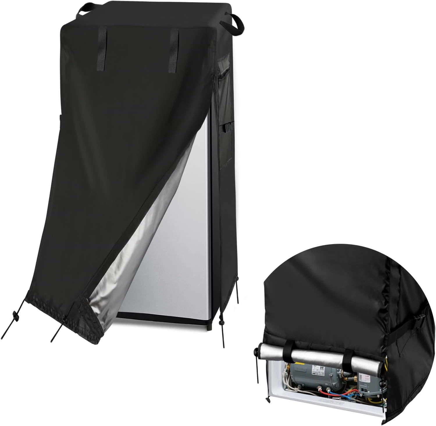 Refrigerator Cover, Waterproof&Dustproof Beverage Refrigerator Cover for Protect