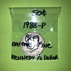 1988-P Kennedy Half Dollar 50c Coin (XF)Condition. ***** FREE SHIPPING!!!!
