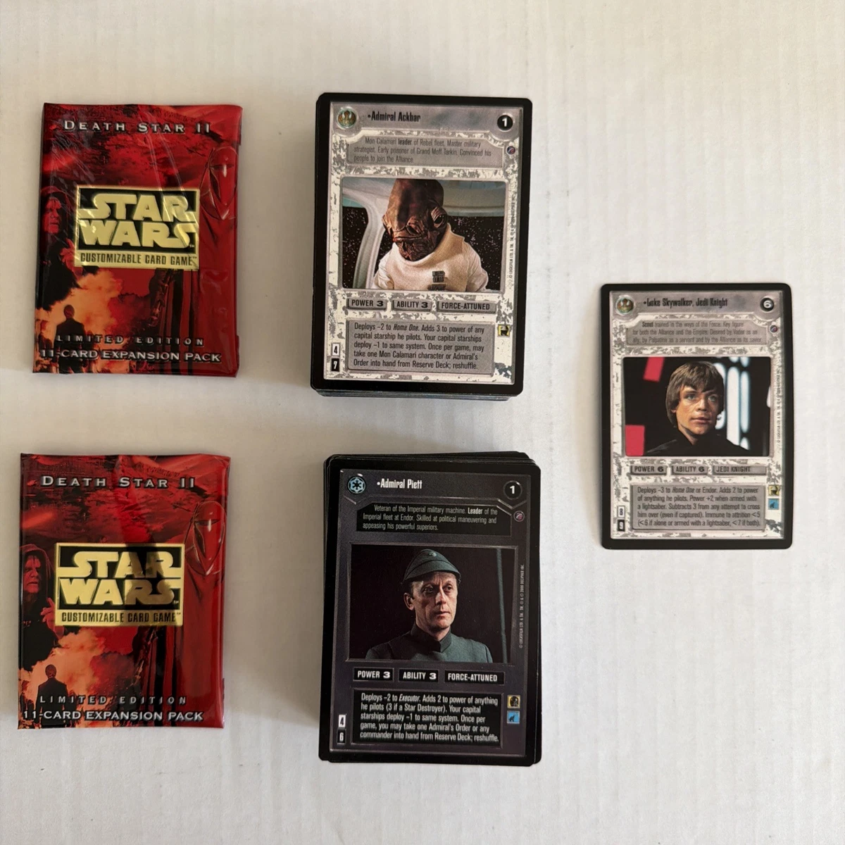 Star Wars CCG Decipher Complete Collectible Card Game Sets for sale