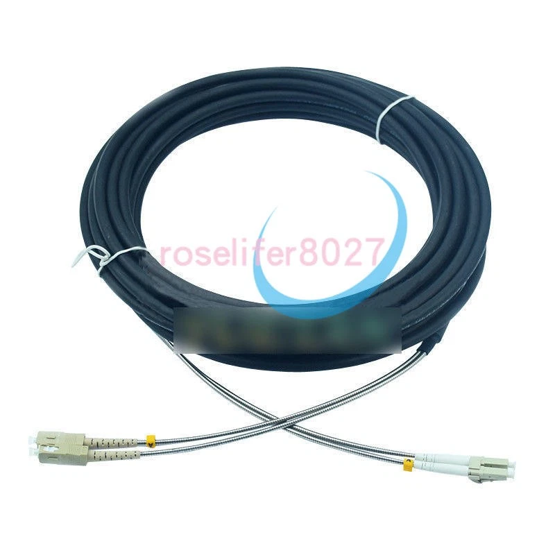 Outdoor Field Fiber Patch Cord LC to SC LC-SC MM Multi-Mode Duplex Cable 40M - Photo 1/1