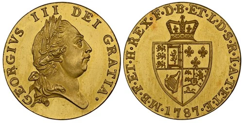GREAT BRITAIN. George III 1787 Half-Guinea NGC PR66+Cameo S-3735; ESG-828