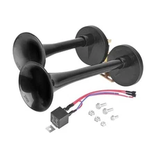 Car Electric Horn Kit, 12 Volt Loud Dual Horns, 130db Universal Horn for 