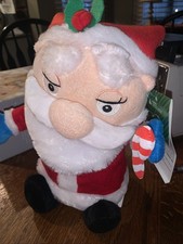 Vntg Animated Christmas Santa Eyebrow Wiggle  Dancing 2014 Gemmy Sings RESPECT
