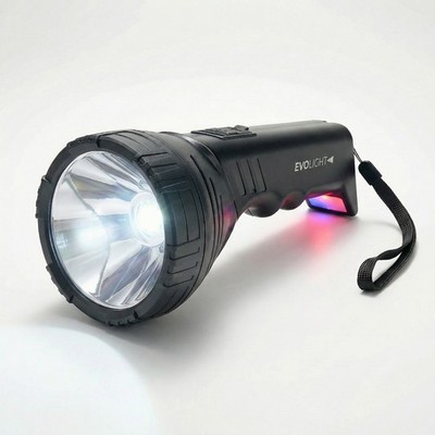 EVOLight - Rechargeable LED Flashlight with Built-in Power Bank - BLACK & BLACK