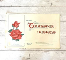 Tri-chem Liquid Embroidery Florals & Flowers Hot Iron Transfers NEW