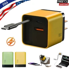 3-in-1 GaN Charger Scalable 80w Max Fast Charger Type C For iPhone Air/17/17 Pro