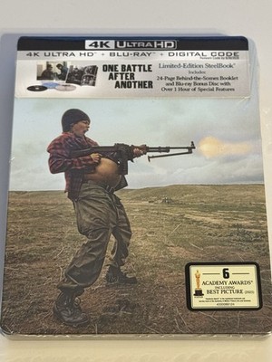 One Battle After Another Steelbook 4K Ultra HD + Digital + Booklet SEALED & NEW