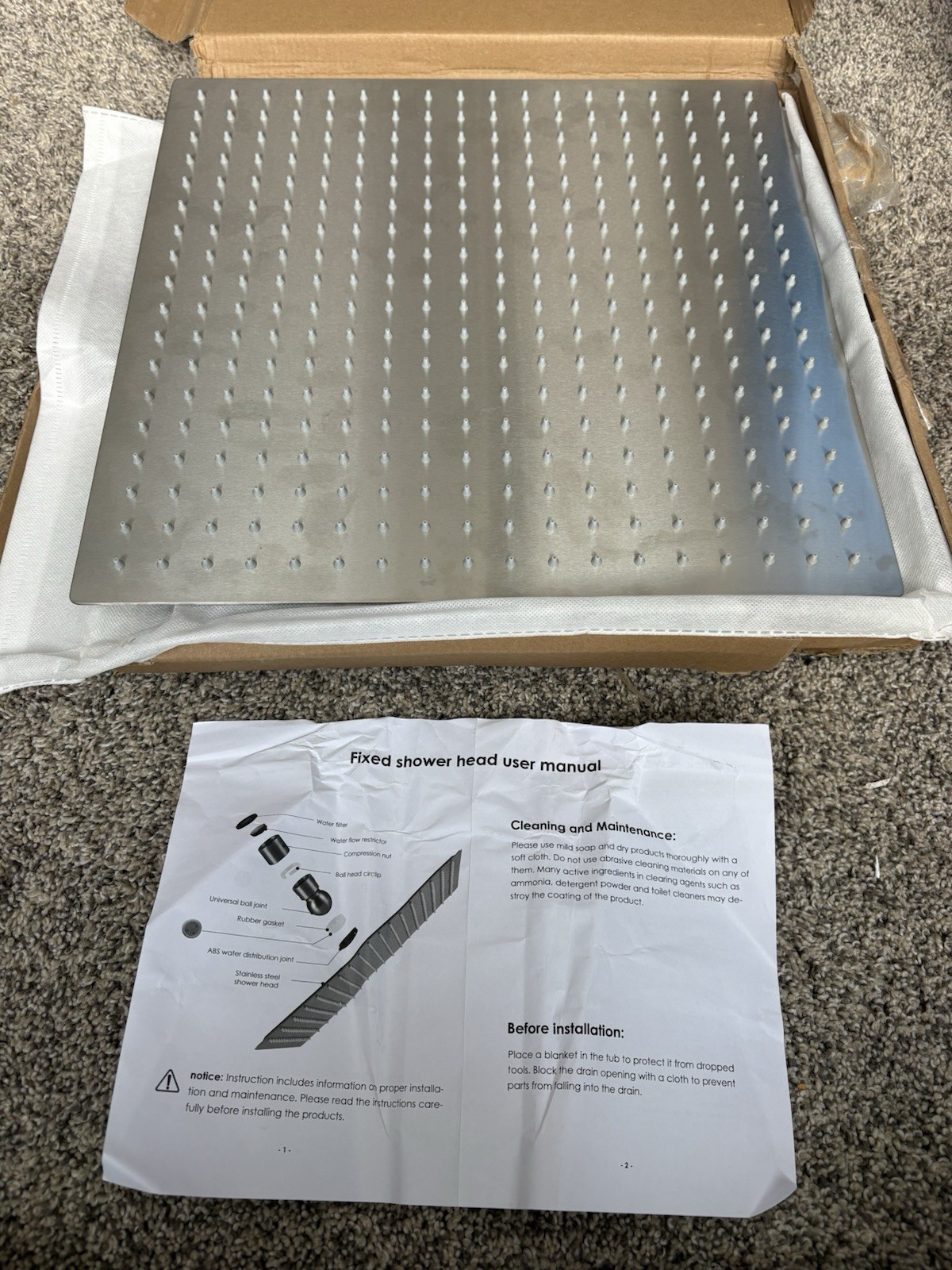 304 Ss Ceiling Mount 16&rsquo;&rsquo;