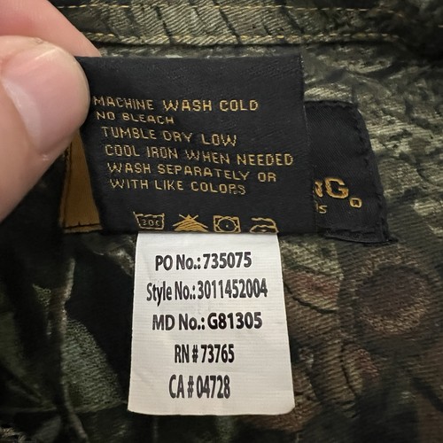 Browning Shirt Mens Extra Large Green Camouflage Odorsmart Break Up Infinity - Picture 15 of 23