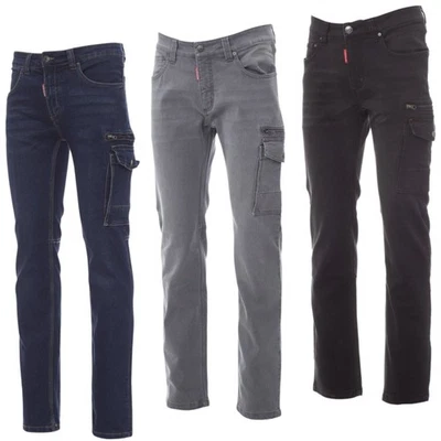 Jeans Hose Arbeitshose Cargohose Denim Stretch Slim Fit Arbeitskleidung Gr.42-74 - Bild 1 von 4