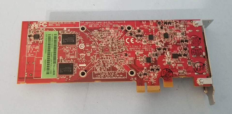 ATI AMD FireMV 2260 256MB PCI-E x1 Dual Display Port Video Card 102B5320100 - Image 3 of 4