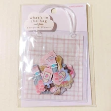 Perle Kamio Japan Makeup Bag Stickers 8 Designs 32 Sheets Collectible Used