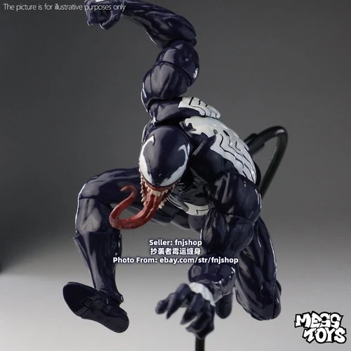 Mess Toys Lethal Neighbor Symbiote Suit Venom 1/12 Action Figure Model US STOCK image 19