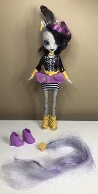 2013 My Little Pony EQUESTRIA GIRLS Doll ZECORA Zebra Pony Mania Mohawk 9 