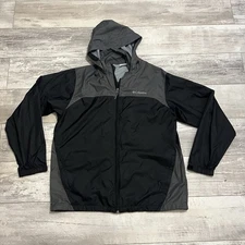 Columbia Jacket Mens Large Hooded Omni-Tech Waterproof Windbreaker Rain Jacket