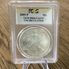 U.S. Mint 2005 American Eagle 1 oz Silver PCGS Gem Brilliant Uncirculated