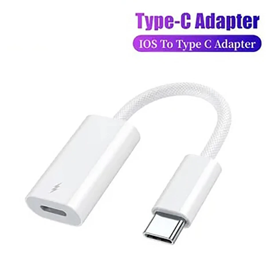 USB-C to Light 8Pin Adapter Compatible with iPhone 16 17 Pro Max iPad Model 60W - Image 2 of 4